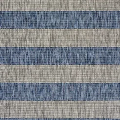 Kirklands Home Outdoor Rugs|Coastal Stripes Outdoor Area Rug, 7x9
