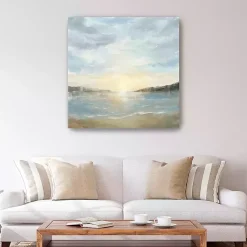Kirklands Home Canvas Art|Coastal Sunset Canvas Art Print, 40x40 in. Blue