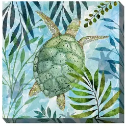 Kirklands Home Outdoor Wall Decor|Coastal Turtle Outdoor Canvas Art Print