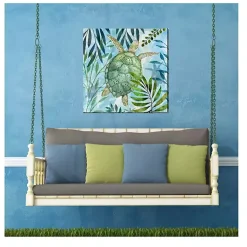 Kirklands Home Outdoor Wall Decor|Coastal Turtle Outdoor Canvas Art Print