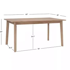 Kirklands Home Dining Tables|Colleen Natural Midcentury Dining Table Brown