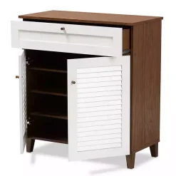 Kirklands Home Entryway Furniture|Collier Two-Tone Drawer Shoe Storage Cabinet