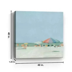 Kirklands Home Canvas Art|Colorful Beach Summer Pallete Canvas Art Print Blue