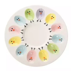 Online Colorful Easter Chicks Deviled Egg Plate Easter Decorations