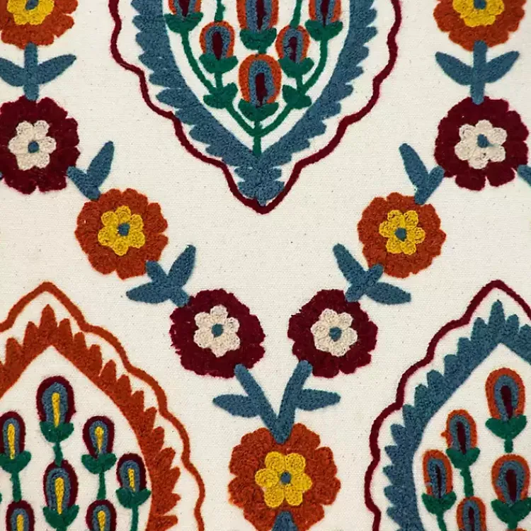 Sale Colorful Embroidered Florina Pillow Pillows