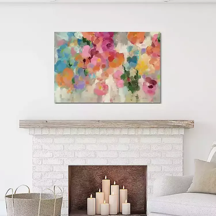 Kirklands Home Canvas Art|Colorful Garden I Giclee Canvas Art Print, 48x32 Multi