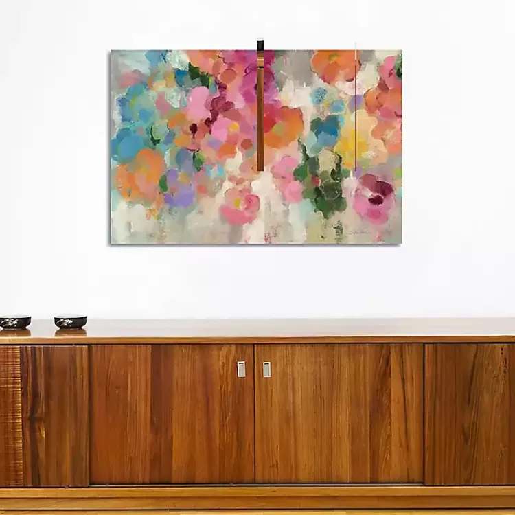 Kirklands Home Canvas Art|Colorful Garden I Giclee Canvas Art Print, 48x32 Multi