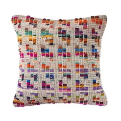 Colorful Geometric Handwoven Throw Pillow Pillows
