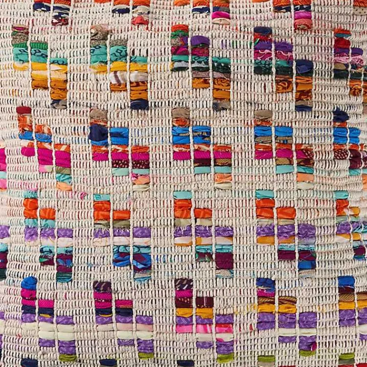 Colorful Geometric Handwoven Throw Pillow Pillows