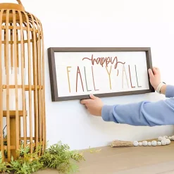 Colorful Happy Fall Yall Framed Plaque Fall