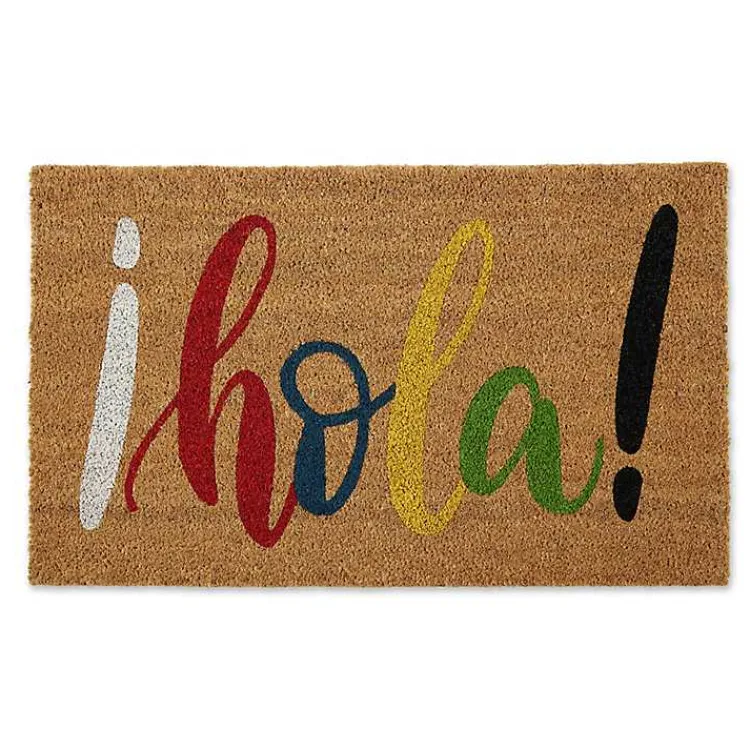 Kirklands Home Doormats|Colorful Hola Doormat Multi