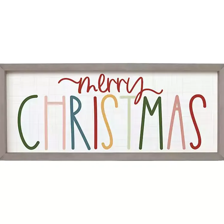 Online Colorful Merry Christmas Wall Plaque Christmas Decorations