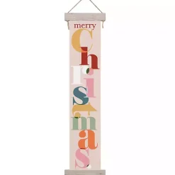Best Colorful Merry Christmas Hanging Wall Plaque Christmas Art & Wall Decor