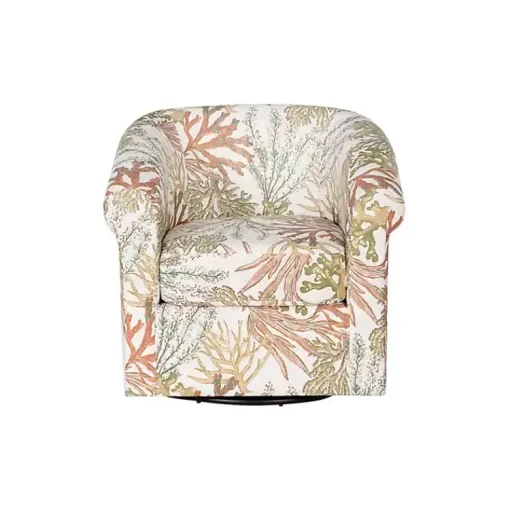 Kirklands Home Accent Chairs|Colorful Ocean Bonnie Swivel Accent Chair Green