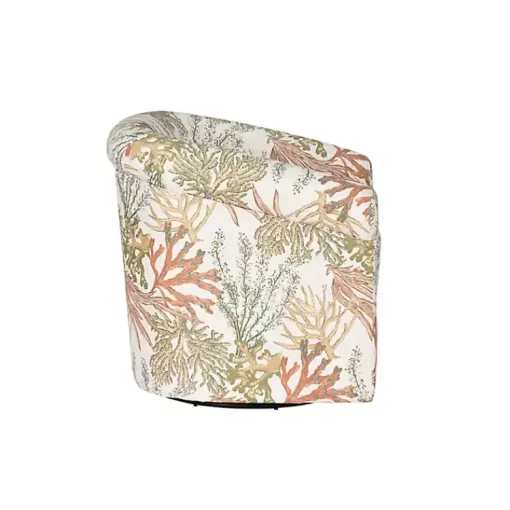 Kirklands Home Accent Chairs|Colorful Ocean Bonnie Swivel Accent Chair Green