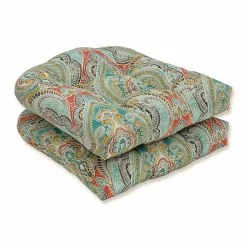 Kirklands Home Outdoor Cushions & Pillows|Colorful Paisley Outdoor Seat Cushions, Set of 2