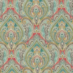 Kirklands Home Outdoor Cushions & Pillows|Colorful Paisley Outdoor Seat Cushions, Set of 2