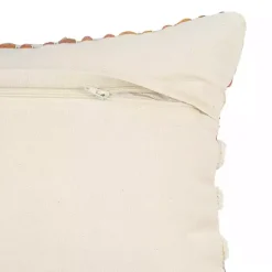 Hot Colorful Stripes Textured Handwoven Lumbar Pillow Pillows