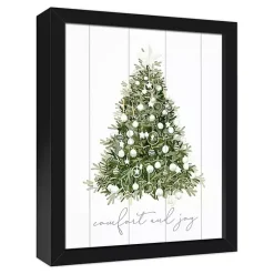 Hot Comfort and Joy Tree Framed Canvas Art Print Christmas Art & Wall Decor