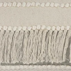 Best Comfort Beige Knots & Fringe Lumbar Pillow Pillows