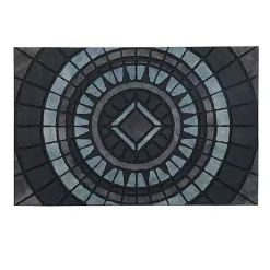 Kirklands Home Doormats|Compass Stone Gray Doormat