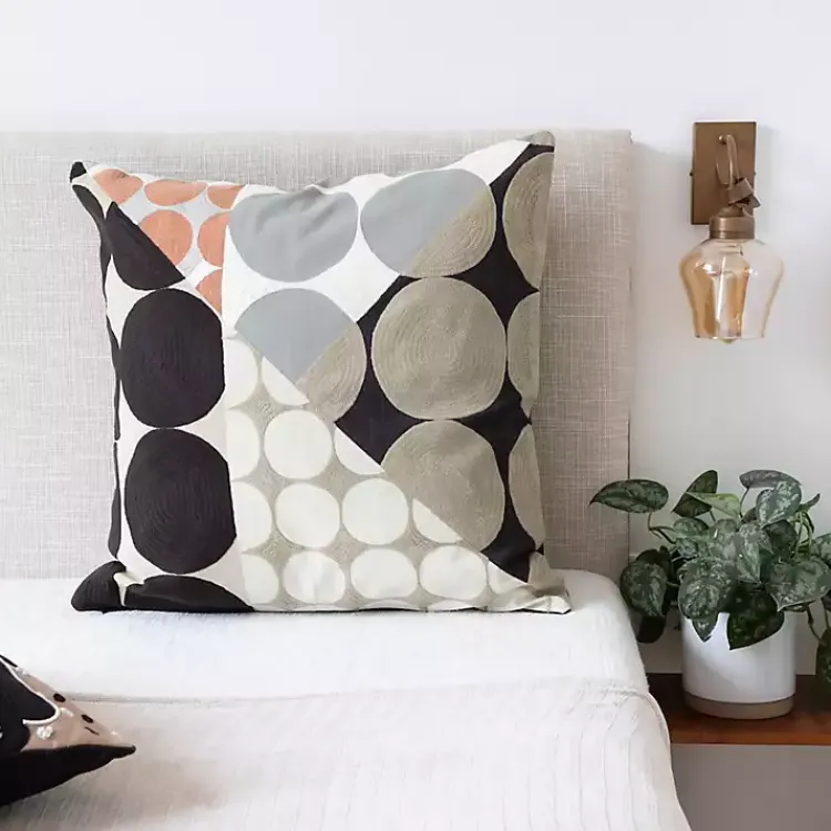 Best Contemporary Geometric Dots Throw Pillow Pillows