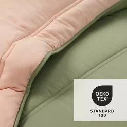 Kirklands Home Comforters|Coral & Sage Reversible 3-pc. Queen Comforter Set