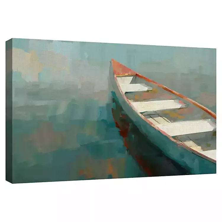 Kirklands Home Canvas Art|Coral Canoe I Canvas Art Print