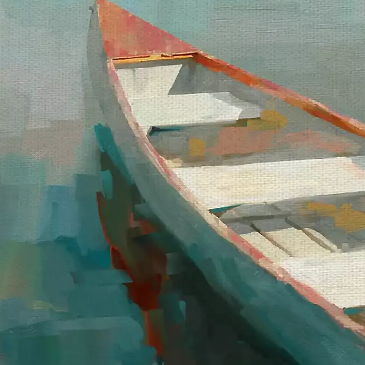 Kirklands Home Canvas Art|Coral Canoe I Canvas Art Print