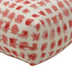 Kirklands Home Outdoor Cushions & Pillows|Coral Checkered Outdoor Bench Cushion