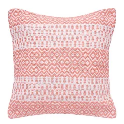 Kirklands Home Outdoor Cushions & Pillows|Coral Diamond Stripe Indoor/Outdoor Pillow Pink