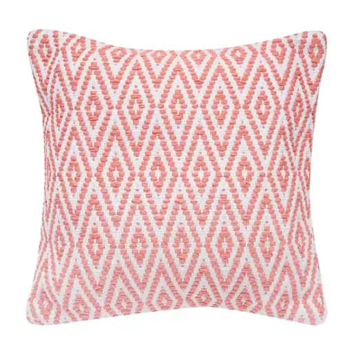 Clearance Coral Harlequin Indoor/Outdoor Pillow Pillows