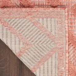 Kirklands Home Outdoor Rugs|Coral Diamond Indoor/Outdoor Area Rug, 5x7 Orange