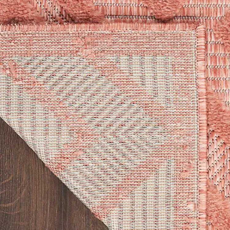 Kirklands Home Outdoor Rugs|Coral Diamond Indoor/Outdoor Area Rug, 5x7 Orange