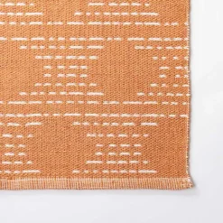 Kirklands Home Outdoor Rugs|Coral Shibori Outdoor Area Rug, 5x7 Orange