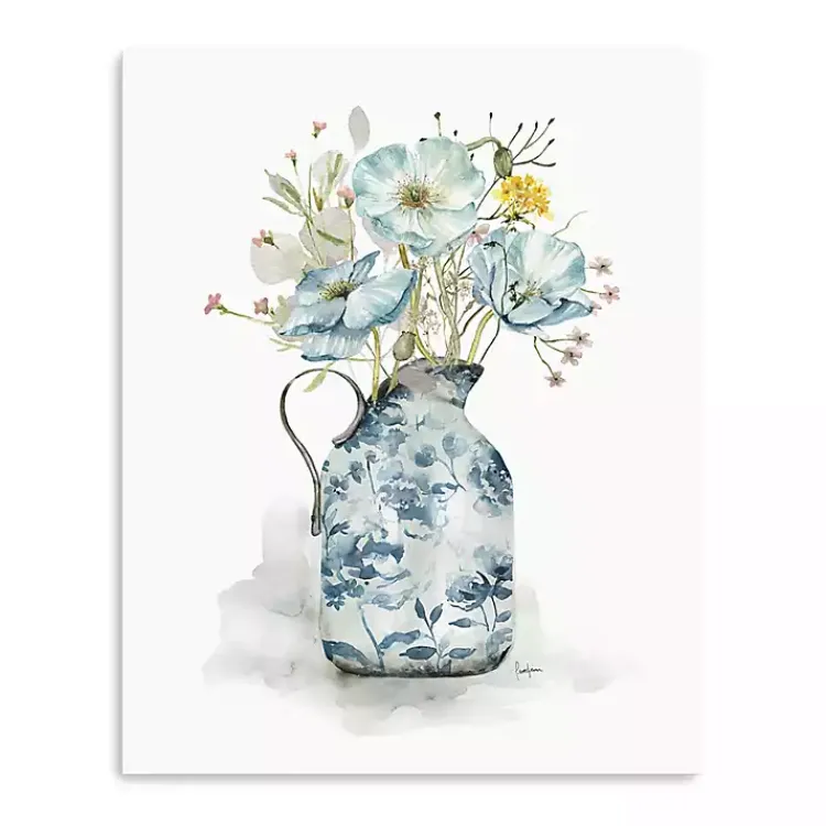 Kirklands Home Canvas Art|Cottage Garden Blues I Canvas Art Print