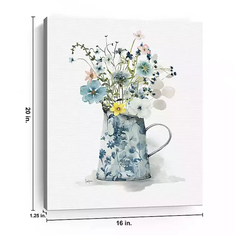 Kirklands Home Canvas Art|Cottage Garden Blues II Canvas Art Print