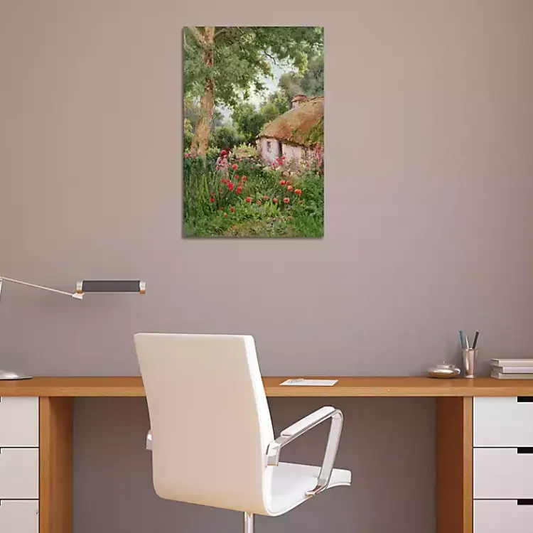 Kirklands Home Canvas Art|Cottage Garden Canvas Art Print Multi