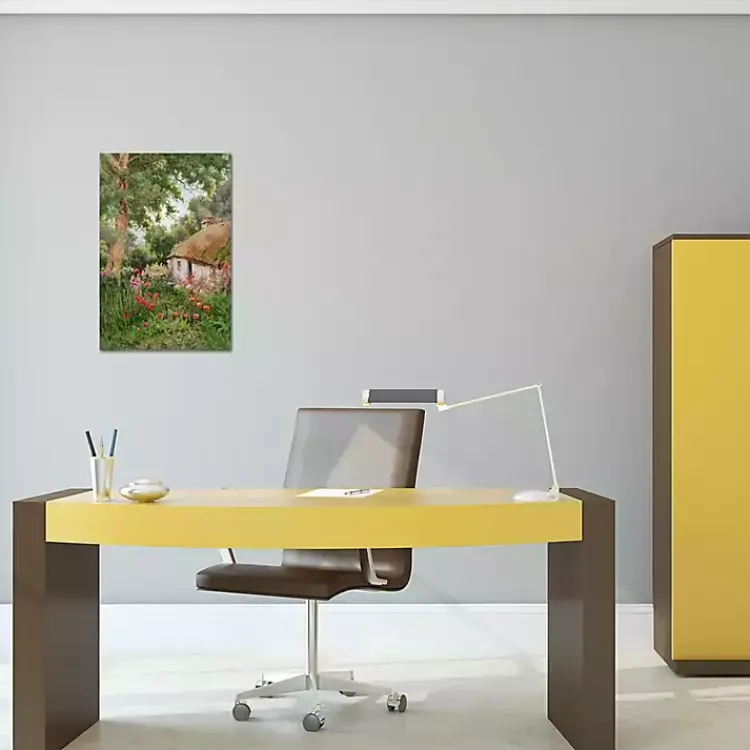 Kirklands Home Canvas Art|Cottage Garden Canvas Art Print Multi