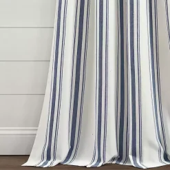 Kirklands Home Curtains & Drapes|Cotton Candy Farmhouse Curtain Panel Set, 108 in. Blue