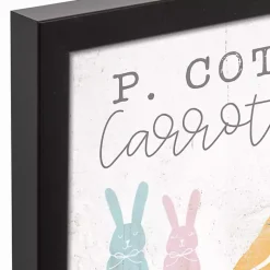 Best Cottontail Carrot Co. Framed Canvas Art Print Easter Decorations