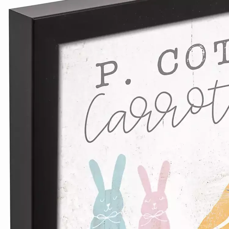 Best Cottontail Carrot Co. Framed Canvas Art Print Easter Decorations