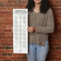 Sale Countdown to Christmas Dry Erase Board, 8x24 in. Christmas Art & Wall Decor