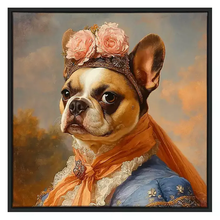 Kirklands Home Canvas Art|Countess Claudette Cuddleworth Framed Art Print Multi