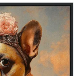 Kirklands Home Canvas Art|Countess Claudette Cuddleworth Framed Art Print Multi