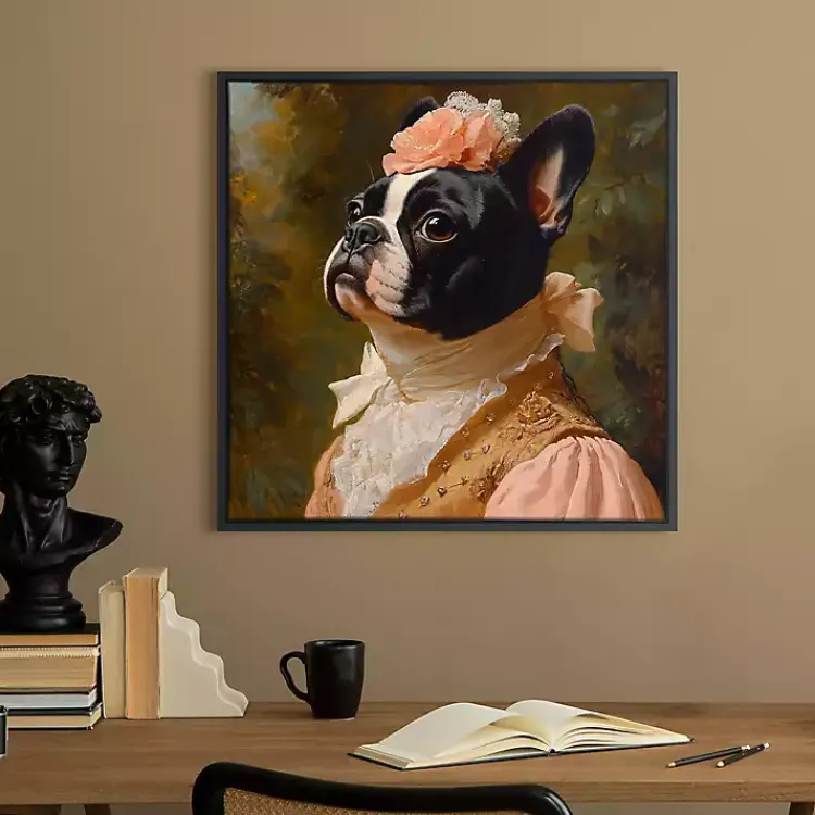 Kirklands Home Canvas Art|Countess Colette Charmington Framed Art Print Multi