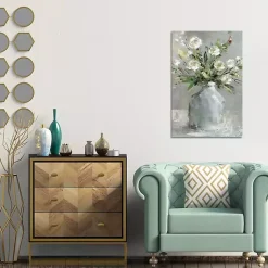 Kirklands Home Canvas Art|Country Bouquet I Canvas Art Print Gray