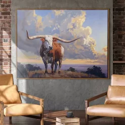 Kirklands Home Canvas Art|Country Hill Monarch Framed Canvas Art Print