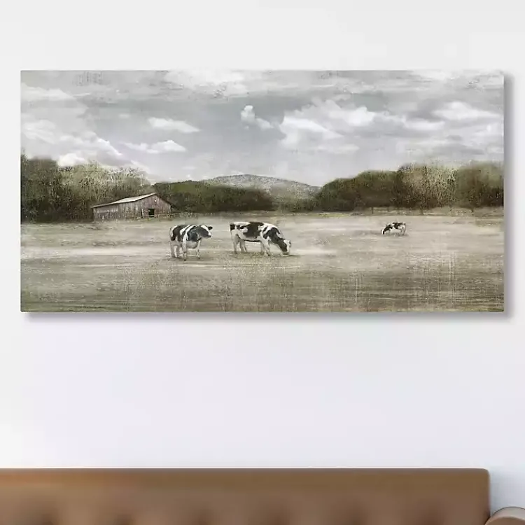 Kirklands Home Canvas Art|Country Satisfaction Giclee Canvas Art Print Green