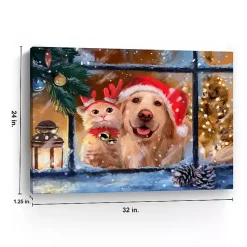 Sale Cozy Companions Canvas Art Print Christmas Art & Wall Decor